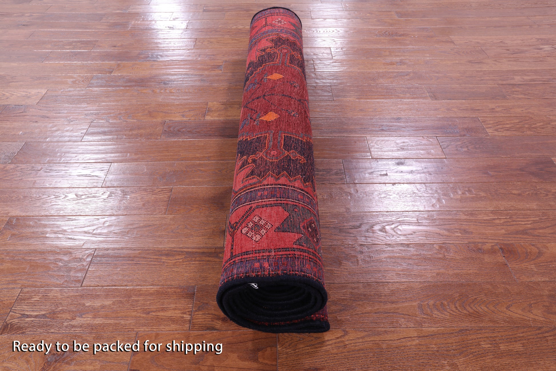 New Authentic Persian Nahavand Handmade Wool Rug - 4' 9" X 13' - Golden Nile