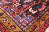 Black New Authentic Persian Nahavand Rug - 5' 8" X 11' 3" - Golden Nile