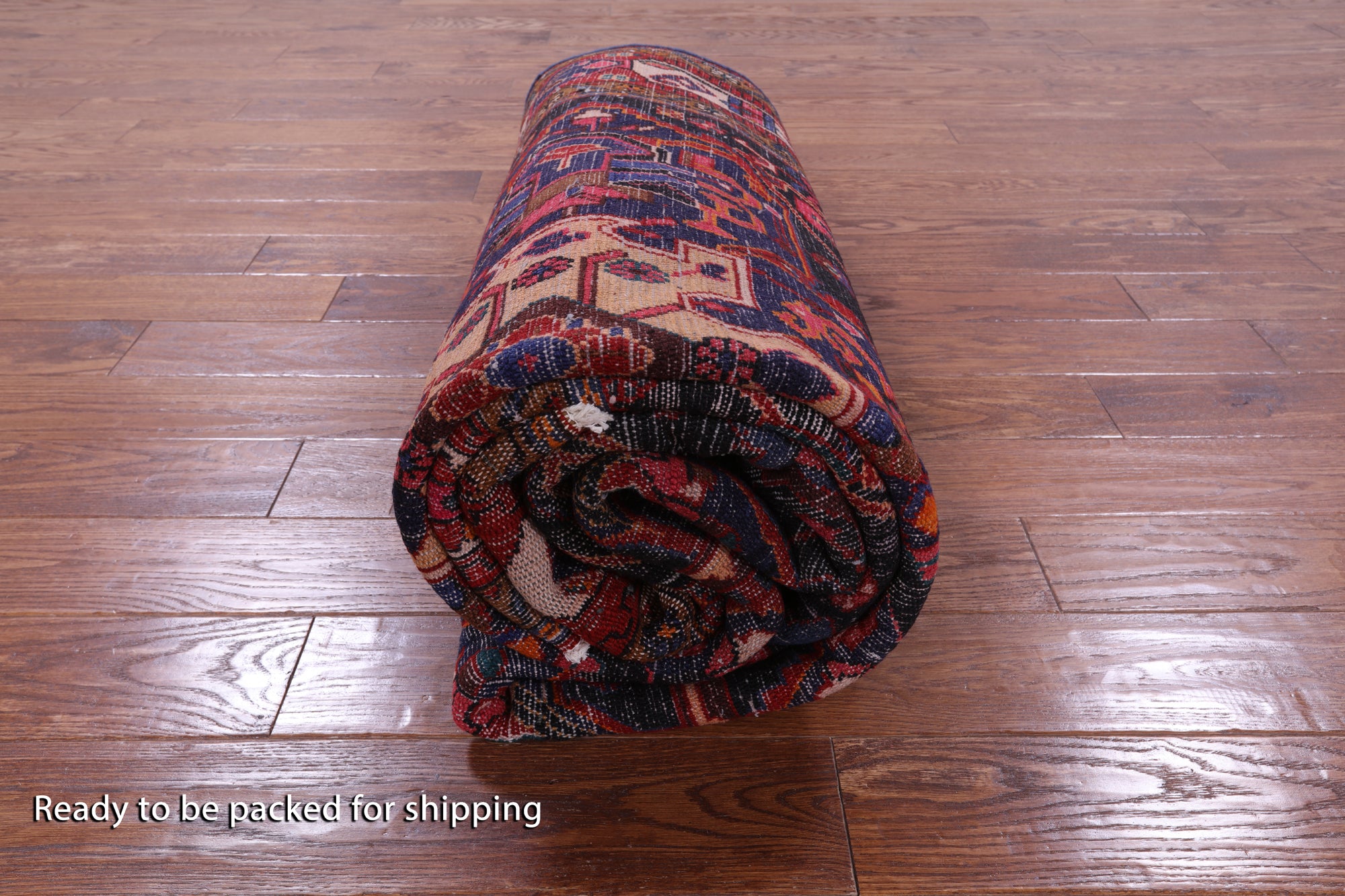 Black New Persian Nahavand Handmade Wool Rug - 5' 11" X 11' 3" - Golden Nile