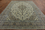 New 9' 10" X 12' 10" Authentic Persian Kashan Hand Knotted Rug - Golden Nile