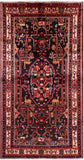 Black New Authentic Persian Nahavand Handmade Rug - 5' 4" X 10' 3" - Golden Nile