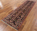 3' 5" X 12' 7" New Persian Hamadan Runner Hand Knotted Rug - Golden Nile