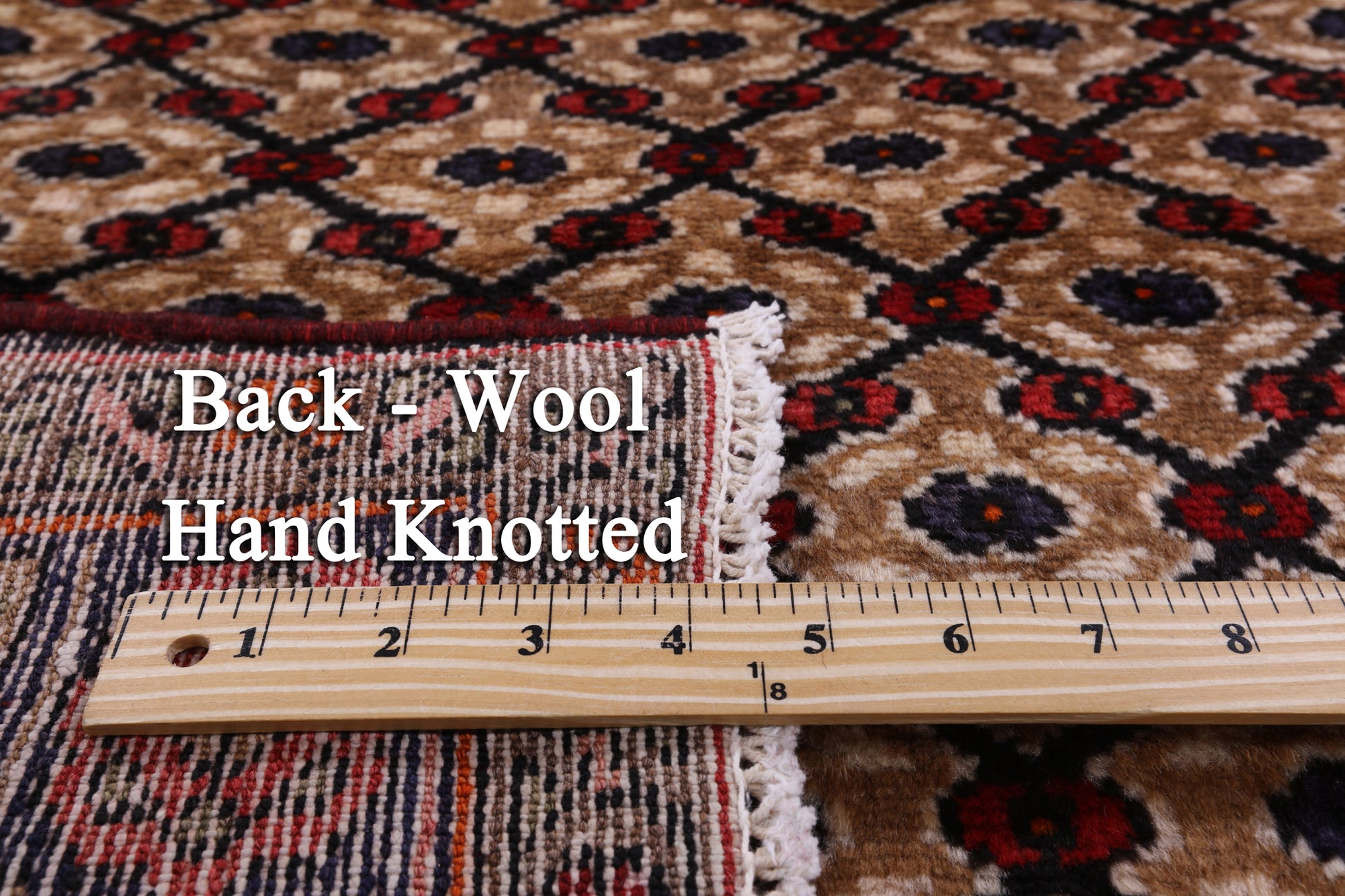 New Authentic Persian Hamadan Hand Knotted Runner Rug - 3' 6" X 13' 5" - Golden Nile