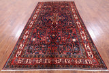 Black New Authentic Hand Knotted Persian Nahavand Rug - 5' 10" X 10' 9" - Golden Nile