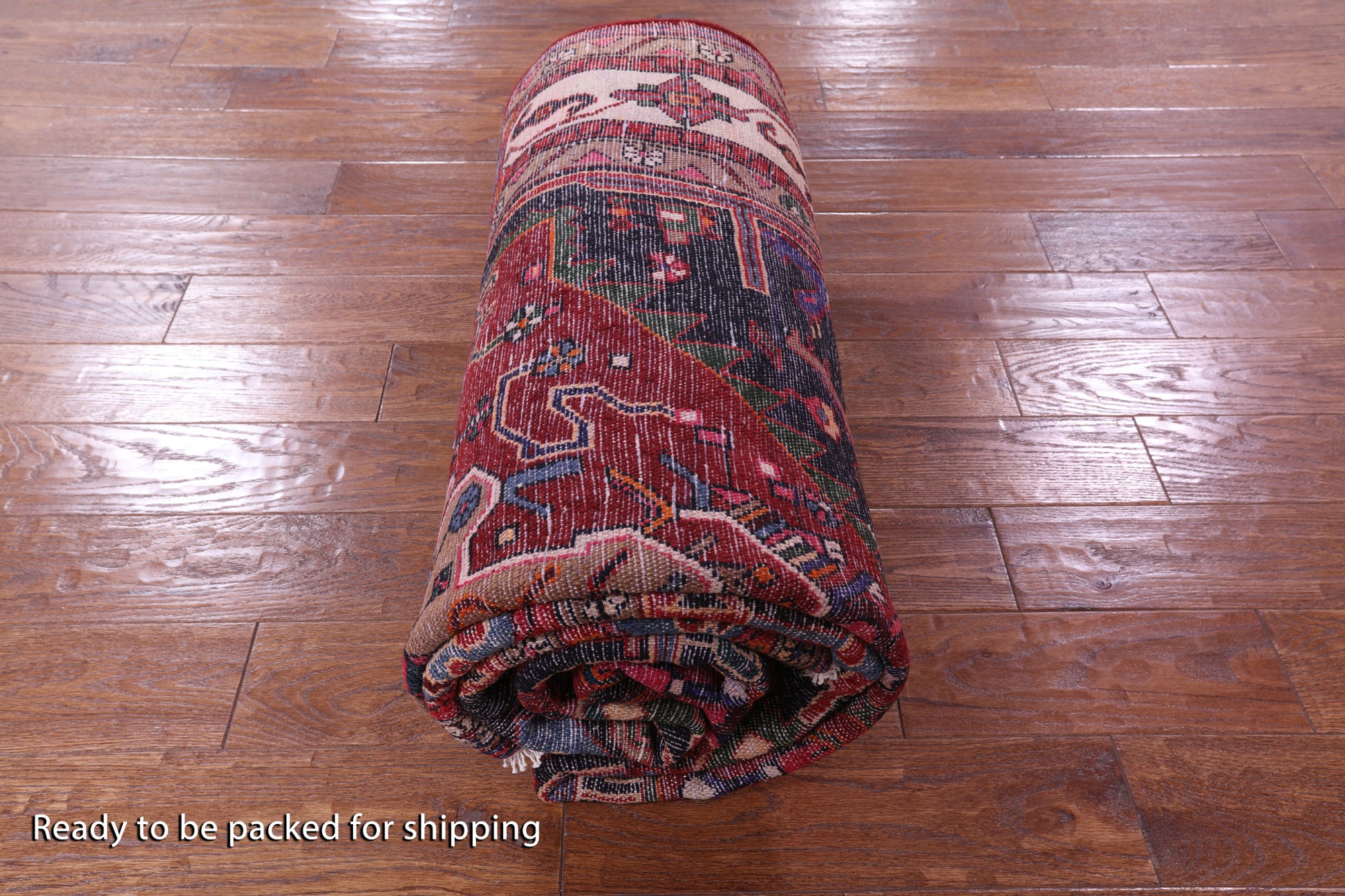 Black New Authentic Persian Hamadan Rug - 5' 0" X 10' 8" - Golden Nile