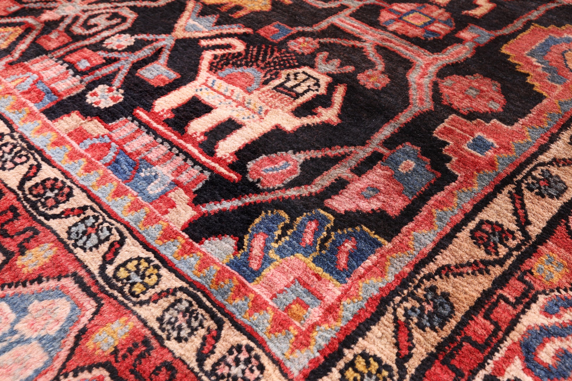 Black New Authentic Persian Nahavand Rug - 5' 3" X 9' 7" - Golden Nile