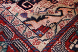 Blue New Persian Nahavand Hand Knotted Wool Rug - 5' 4" X 10' 3" - Golden Nile