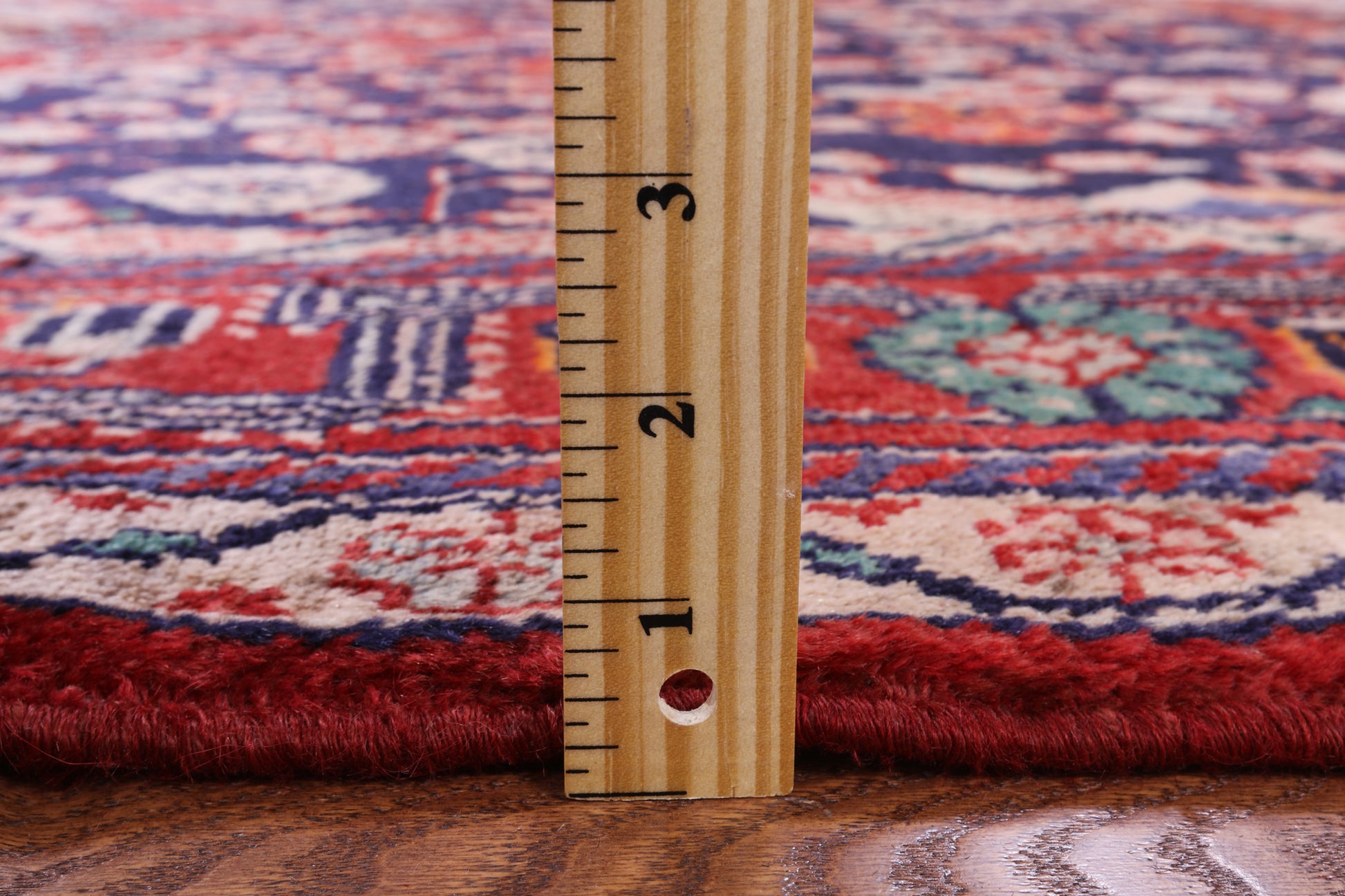 Blue New Persian Nahavand Hand Knotted Wool Rug - 5' 4" X 10' 3" - Golden Nile
