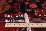 Black New Authentic Persian Nahavand Handmade Rug - 5' 9" X 10' 8" - Golden Nile