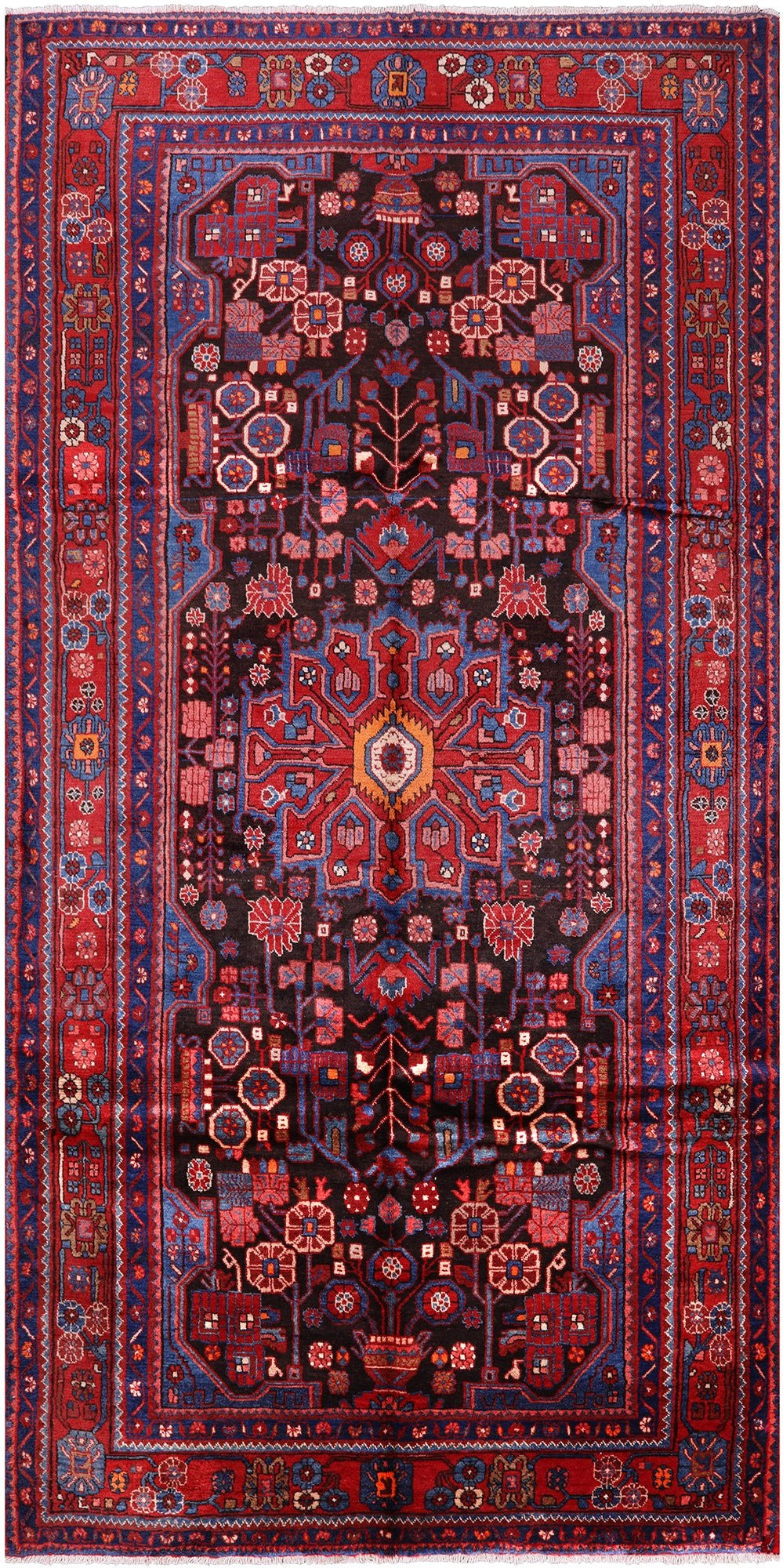New Persian Nahavand Rug - 5' 6" X 10' 11" - Golden Nile