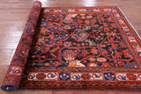 Black Handmade New Authentic Persian Hamadan Wool Rug - 5' 7" X 9' 9" - Golden Nile