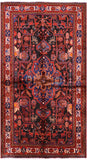 Black Handmade New Authentic Persian Hamadan Wool Rug - 5' 7" X 9' 9" - Golden Nile