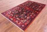 Black New Authentic Persian Nahavand Rug - 5' 4" X 9' 3" - Golden Nile