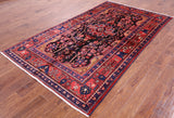 Black New Authentic Persian Nahavand Wool Rug - 5' 3" X 9' 0" - Golden Nile