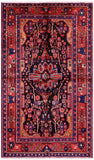 Black New Authentic Persian Nahavand Wool Rug - 5' 3" X 9' 0" - Golden Nile