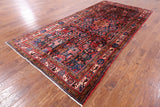 Authentic Persian Nahavand Wool Rug - 5' 5" X 11' 1" - Golden Nile