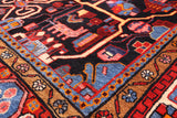 Black New Authentic Hand Knotted Persian Nahavand Rug - 5' 1" X 10' 3" - Golden Nile