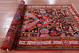 Black New Authentic Hand Knotted Persian Nahavand Rug - 5' 1" X 10' 3" - Golden Nile