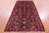 Black New Authentic Persian Nahavand Rug - 5' 3" X 9' 6" - Golden Nile