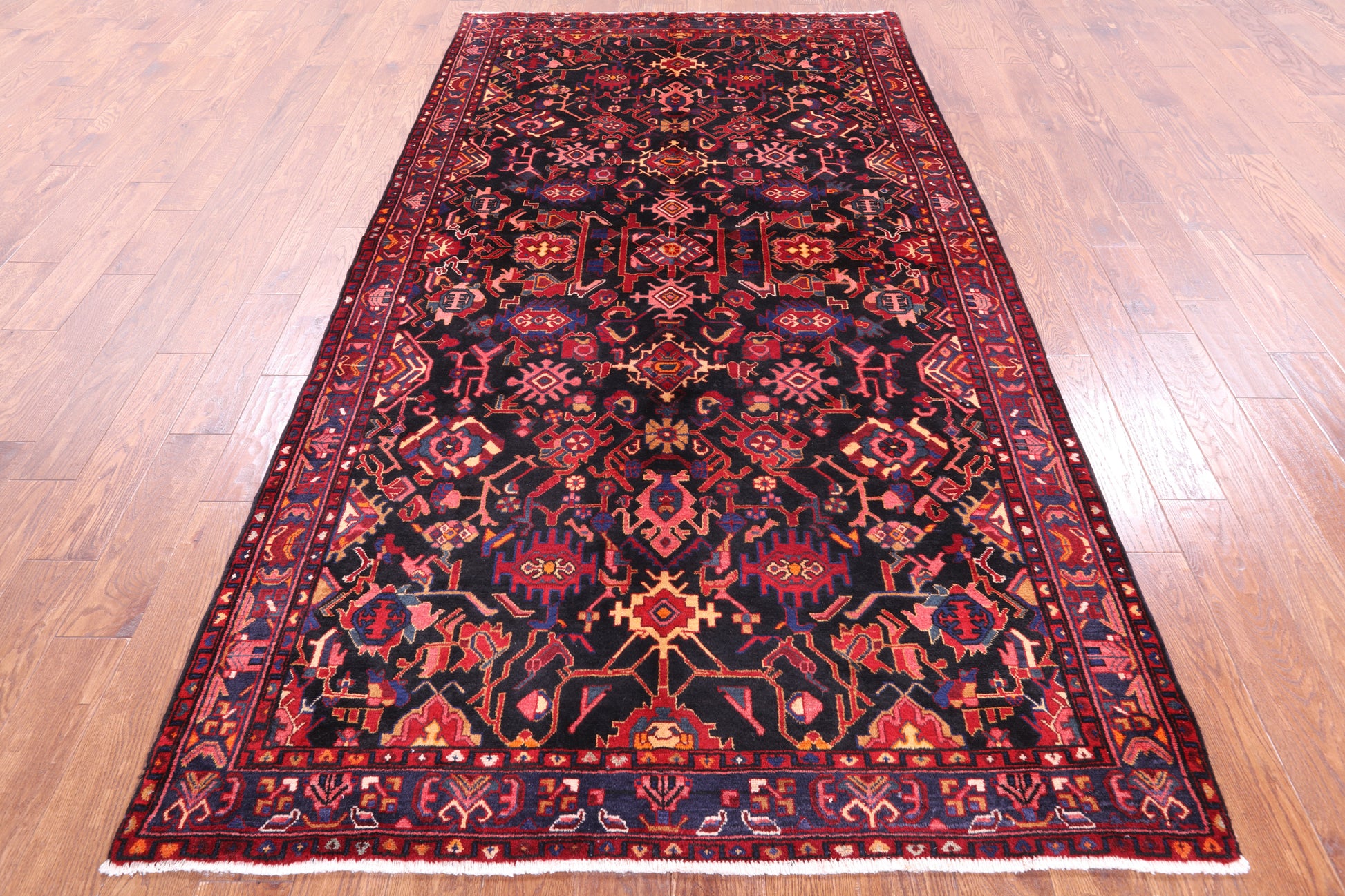 Black New Authentic Persian Nahavand Rug - 5' 3" X 9' 6" - Golden Nile