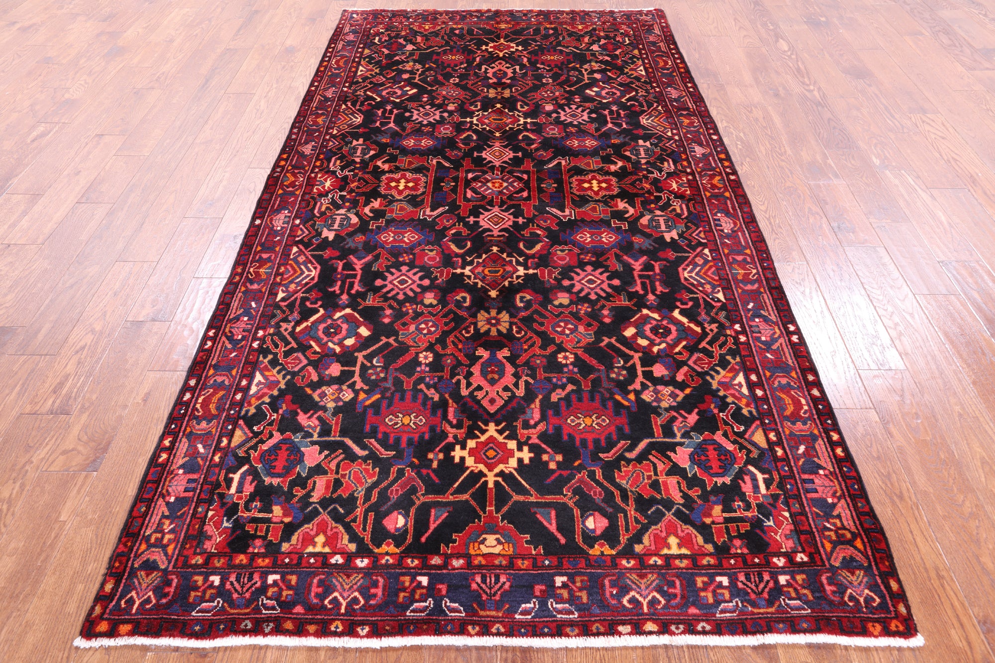 Black New Authentic Persian Nahavand Rug - 5' 3" X 9' 6" - Golden Nile
