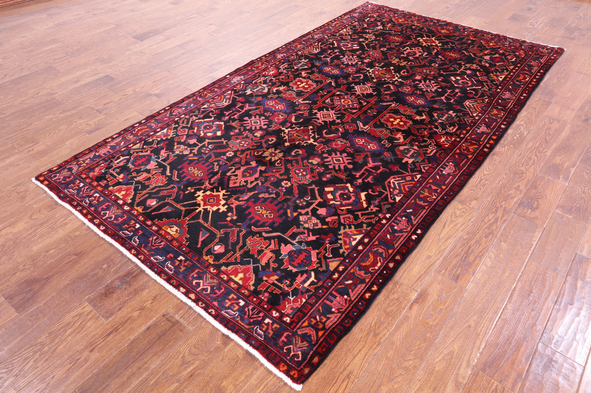 Black New Authentic Persian Nahavand Rug - 5' 3" X 9' 6" - Golden Nile