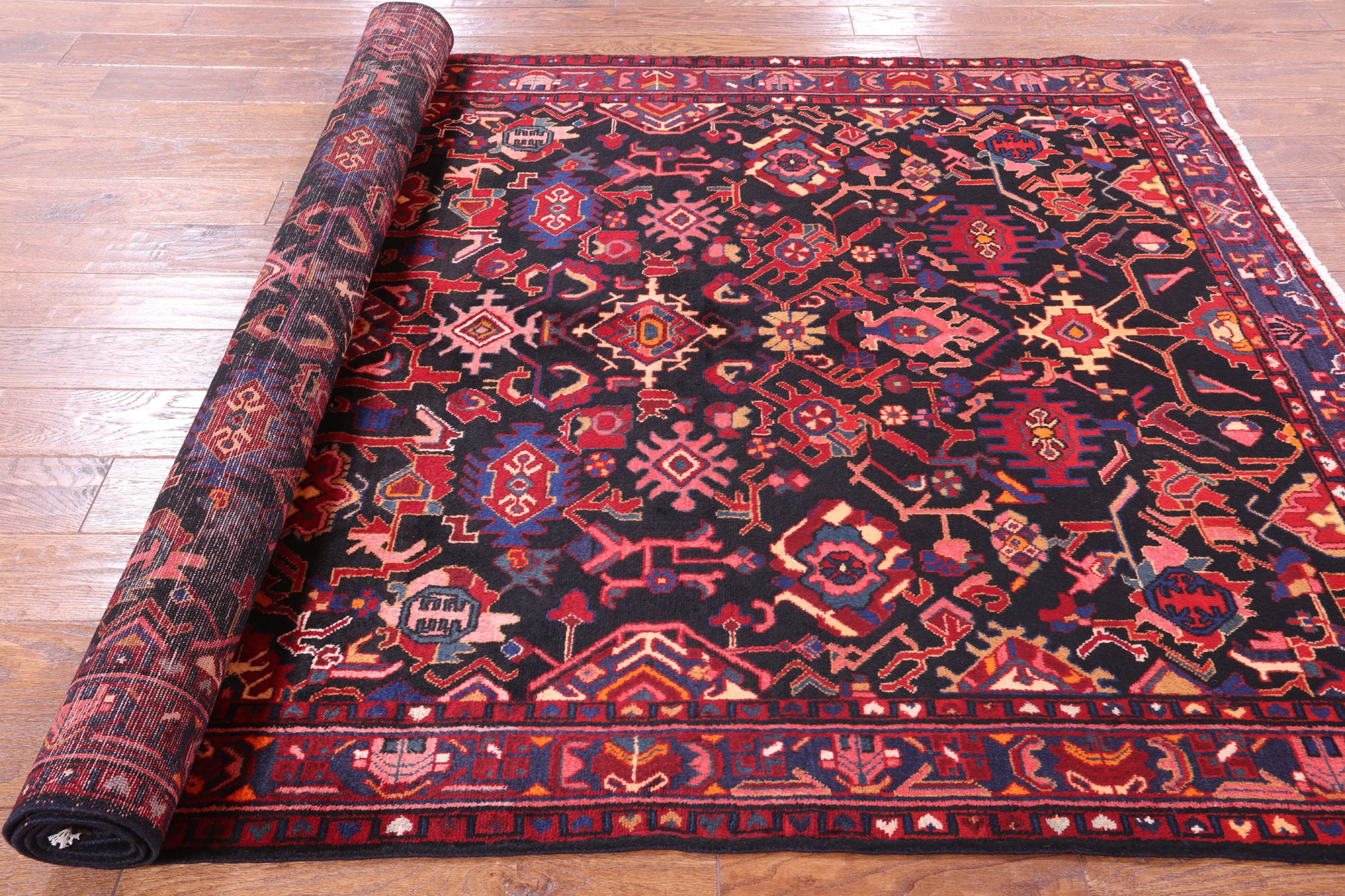 Black New Authentic Persian Nahavand Rug - 5' 3" X 9' 6" - Golden Nile