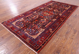 Black New Persian Authentic Nahavand Hand Knotted Rug - 5' 5" X 10' 8" - Golden Nile