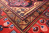 Black New Authentic Persian Nahavand Hand Knotted Rug - 5' 6" X 9' 9" - Golden Nile