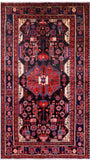 Black New Authentic Persian Nahavand Rug - 5' 2" X 9' 0" - Golden Nile
