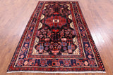 Black New Authentic Persian Nahavand Rug - 5' 2" X 9' 0" - Golden Nile