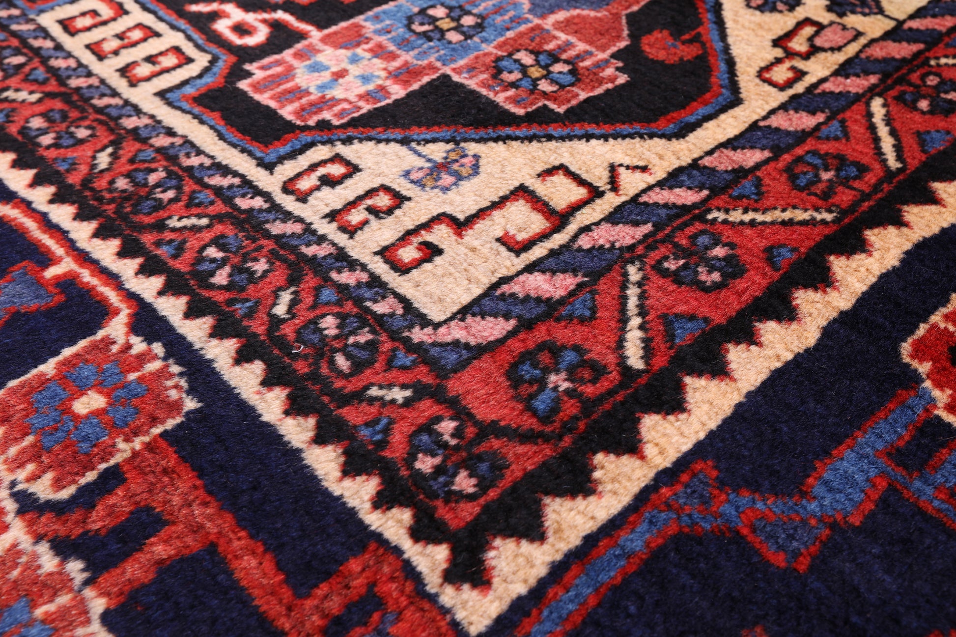 Black New Authentic Persian Nahavand Rug - 5' 2" X 9' 0" - Golden Nile