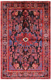 Black New Authentic Persian Nahavand Area Rug - 5' 5" X 8' 6" - Golden Nile