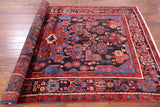 Black New Authentic Persian Nahavand Area Rug - 5' 5" X 8' 6" - Golden Nile