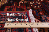 Black New Persian Hamadan Area Rug - 5' 5" X 11' 3" - Golden Nile