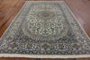 New Authentic Persian Nain Wool & Silk Rug 8' X 11' 3" - Golden Nile