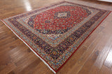 New Hand Knotted Persian Kashan Wool Rug 9' 10" X 13' 3" - Golden Nile