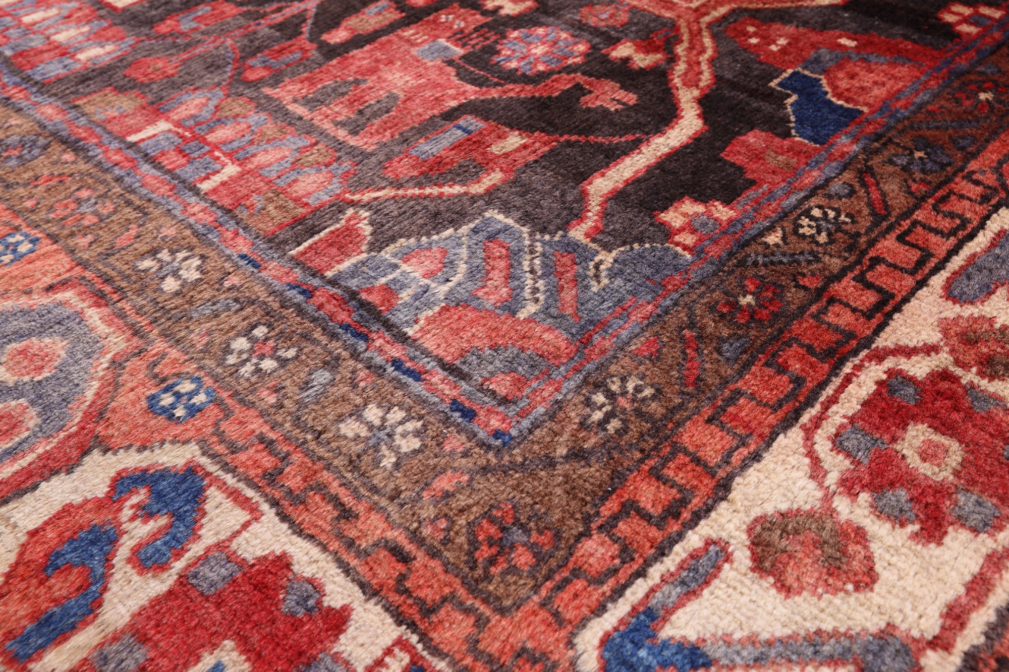 Black New Authentic Persian Nahavand Rug - 5' 7" X 10' 1" - Golden Nile