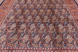 New Authentic Hand Knotted Mashad Persian Rug - 9' 10" X 13' 0" - Golden Nile