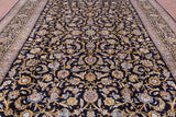 Blue New Hand Knotted Persian Kashan Rug 10' 1" X 13' 6" - Golden Nile
