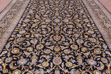 Blue New Hand Knotted Persian Kashan Rug 10' 1" X 13' 6" - Golden Nile