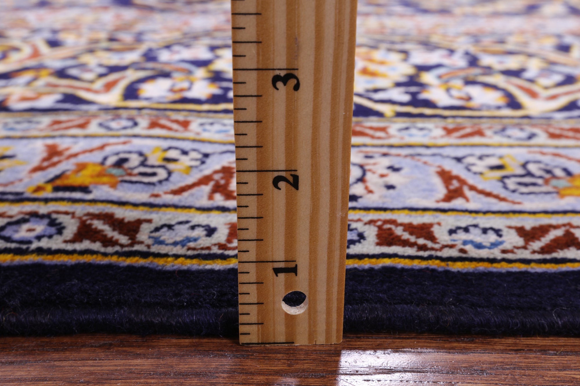 Blue New Hand Knotted Persian Kashan Rug 10' 1" X 13' 6" - Golden Nile