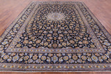 Blue Handmade New Authentic Persian Kashan Wool Rug - 10' 3" X 13' 3" - Golden Nile