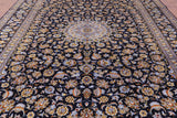 Blue Handmade New Authentic Persian Kashan Wool Rug - 10' 3" X 13' 3" - Golden Nile