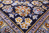 Blue Handmade New Authentic Persian Kashan Wool Rug - 10' 3" X 13' 3" - Golden Nile