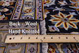 Blue Handmade New Authentic Persian Kashan Wool Rug - 10' 3" X 13' 3" - Golden Nile