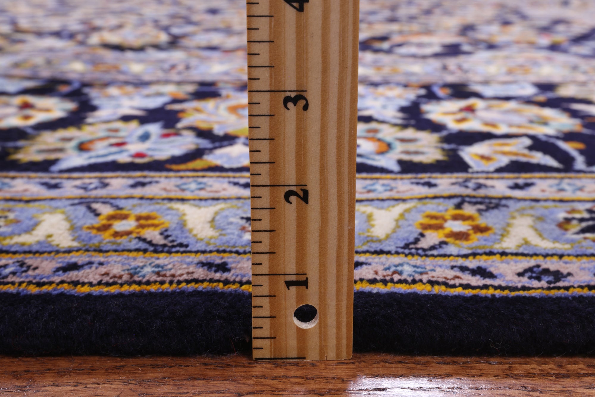 Blue Handmade New Authentic Persian Kashan Wool Rug - 10' 3" X 13' 3" - Golden Nile