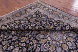 Blue New Authentic Persian Kashan Hand Knotted Rug - 10' 2" X 13' 9" - Golden Nile