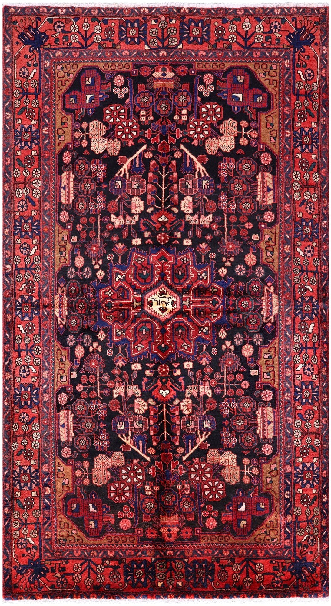 New Authentic Persian Nahavand Rug - 5' 9" X 10' 6" - Golden Nile