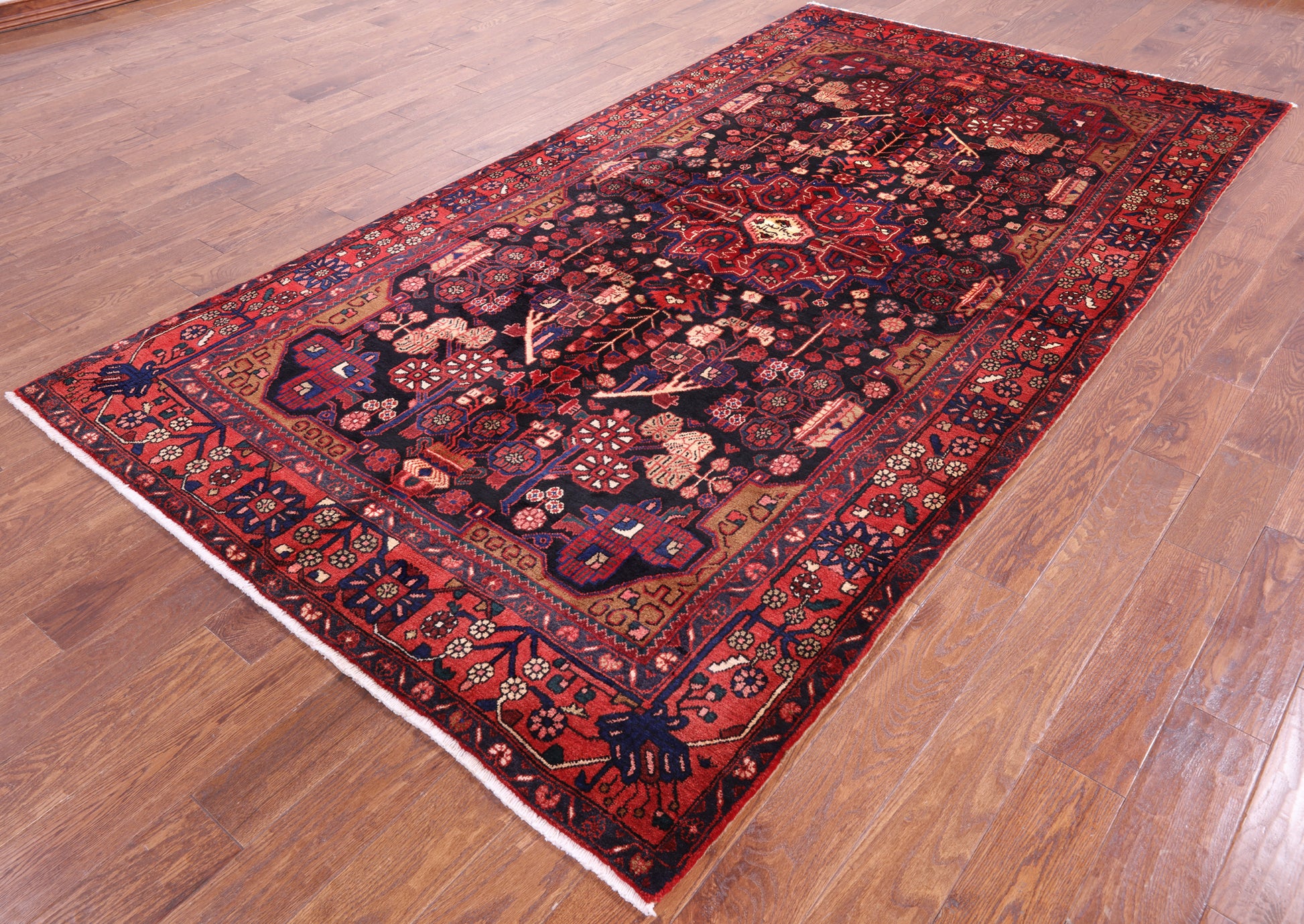 New Authentic Persian Nahavand Rug - 5' 9" X 10' 6" - Golden Nile